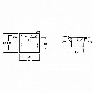 Раковина Jacob Delafon TERRACE 65 EN176-00 белая купить в интернет-магазине Sanbest