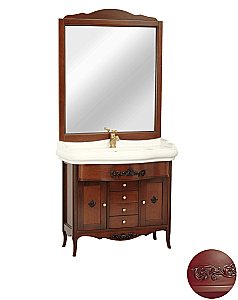 Тумба с раковиной Migliore Bella 100 Bordo Patinato для ванной в интернет-магазине Sanbest