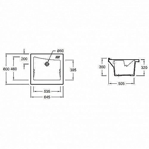 Раковина Jacob Delafon TERRACE 65 EN176-00 белая купить в интернет-магазине Sanbest