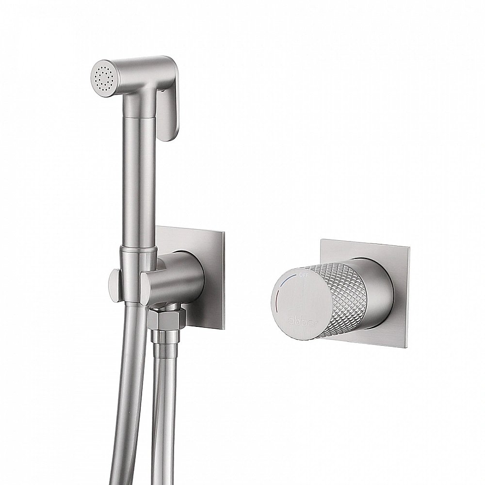 Гигиенический душ ABBER Rund AF8725SP сатин купить в интернет-магазине сантехники Sanbest