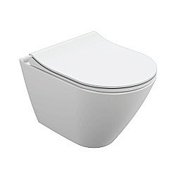 Унитаз подвесной Cersanit City OVAL Clean On DPL EO slim с крышкой микролифт, безободковый купить в интернет-магазине Sanbest