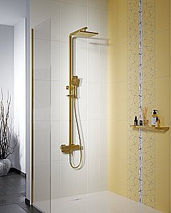 Душевая система Timo Tetra-thermo SX-0169/17 золото матовое купить в интернет-магазине сантехники Sanbest