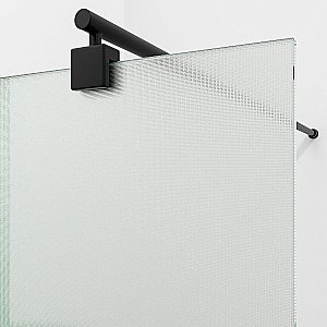 Душевое ограждение WasserKRAFT Rur 30W40MB-TXG 120 стекло текстурное/профиль черный купить в интернет-магазине Sanbest