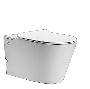 Унитаз подвесной CeruttiSpa Argentera Aria Pulse 10590 белый, безободковый, с крышкой микролифт купить в интернет-магазине Sanbest