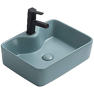 Раковина накладная CeramaLux NC 48,5 7291MLG-6 зеленая купить в интернет-магазине Sanbest