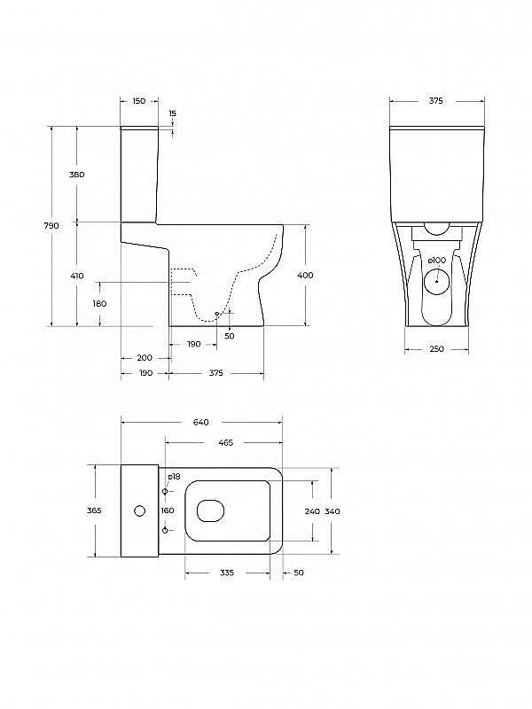 Унитаз-компакт BelBagno ROMANO-TOR BB2803CP/T-TOR/SC белый, с крышкой микролифт, с бачком, безободковый, слив-торнадо купить в интернет-магазине Sanbest