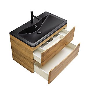 Тумба с раковиной BelBagno ACQUA 80 подвесная Rovere Rustico для ванной в интернет-магазине Sanbest