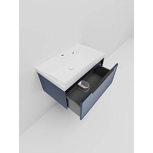 Тумба с раковиной La Fenice Simpla 80 FNC-01-SIM-BG-80 синяя матовая для ванной в интернет-магазине Sanbest