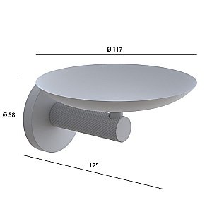 Мыльница Boheme Uno 10973-SGM сталь глянец купить в интернет-магазине сантехники Sanbest