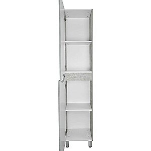 Пенал напольный Loranto Florena 36 светлый бетон для ванной в интернет-магазине сантехники Sanbest