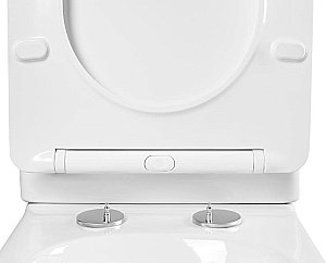 Унитаз приставной Aquatek Амадео AQ1964-00 белый, с крышкой микролифт, безободковый купить в интернет-магазине Sanbest