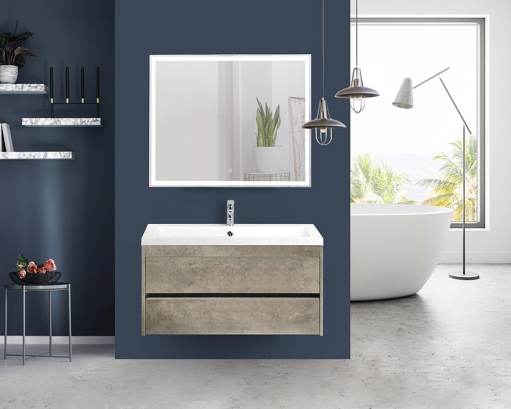 Мебель для ванной Art&Max Family 1000-2C подвесная, Венето цемент для ванной в интернет-магазине Sanbest
