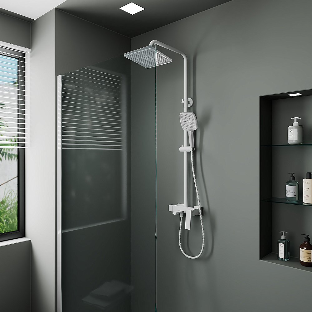 Душевая система Rush Thira TR3635-50White белая матовая купить в интернет-магазине сантехники Sanbest