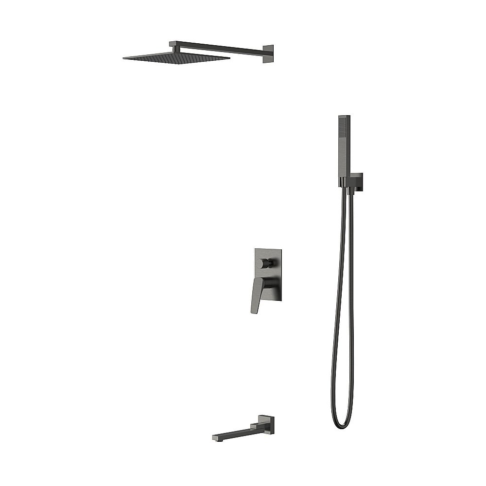 Душевая система Vincea Puro VSFW-5P1GM вороненая сталь купить в интернет-магазине сантехники Sanbest