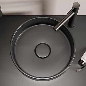 Раковина накладная Keuco Stageline 40 32880570400 черная матовая купить в интернет-магазине Sanbest