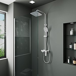 Душевая система Rush Thira TR3635-50White белая матовая купить в интернет-магазине сантехники Sanbest