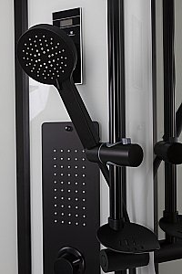 Душевая кабина с сенсором Niagara Premium NG- 6901-01G BLACK 90x90 купить в интернет-магазине Sanbest