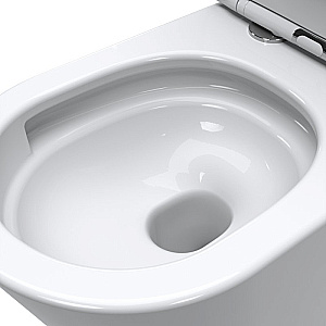 Унитаз приставной напольный BelBagno Flay-Tor BB1003CB-TOR/SC белый, безободковый, с крышкой микролифт, слив-торнадо купить в интернет-магазине Sanbest