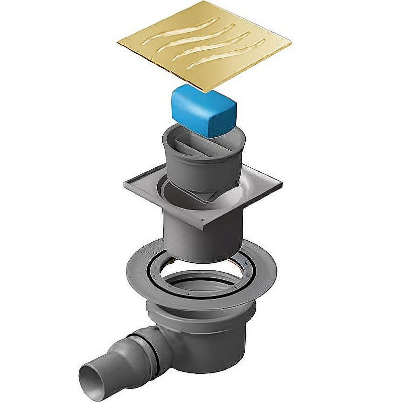 Душевой трап Pestan Confluo Standard 13000128 золото купить в интернет-магазине Sanbest