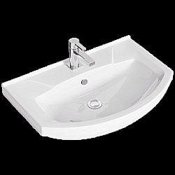 Раковина Aqwella Элеганс 750 4620008197371 белая купить в интернет-магазине сантехники Sanbest
