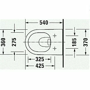 Унитаз подвесной Duravit D-Neo 2577090000 белый, безободковый купить в интернет-магазине Sanbest