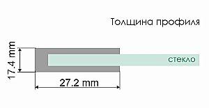 Душевая перегородка WasserKRAFT Glan 66W44 100x200 купить в интернет-магазине Sanbest