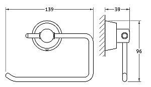 Держатель для туалетной бумаги FBS Vizovice VIZ 056 купить в интернет-магазине сантехники Sanbest