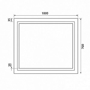Зеркало Iddis Zodiac 100 ZOD1000i98 белое в ванную от интернет-магазине сантехники Sanbest