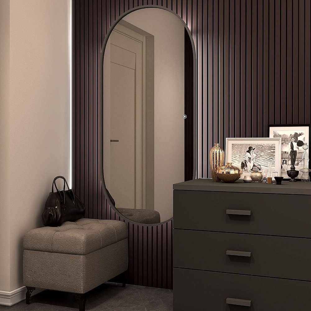 Зеркало с подсветкой ART&MAX BARI 70x150 в ванную от интернет-магазине сантехники Sanbest