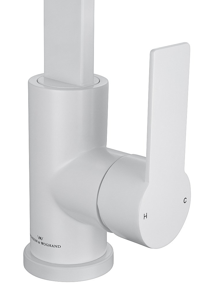 Смеситель для кухни WONZON & WOGHAND WW-AE4550-MW белый матовый купить в интернет-магазине сантехники Sanbest