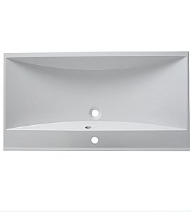 Тумба с раковиной Aquanet Верона 90/Aquanet Нота-90 подвесная с 2 ящиками белая глянцевая для ванной в интернет-магазине Sanbest