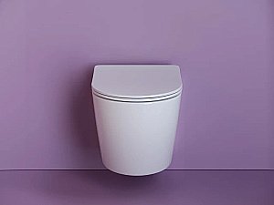 Унитаз подвесной Ceramica Nova Uno CN11001 белый, безободковый, с крышкой микролифт купить в интернет-магазине Sanbest