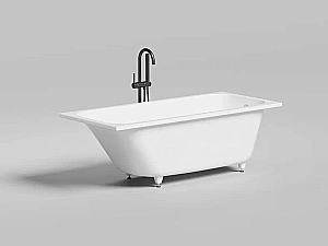 Ванна Salini ORLANDA S-sense 102017G 170x75 белая купить в интернет-магазине Sanbest