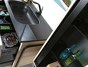 Тумба с раковиной Armadi Art Vallessi 80 дуб светлый фактурный для ванной в интернет-магазине Sanbest