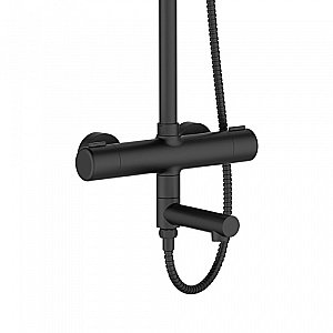 Душевая система Orange Thermo T02S4-911b черный матовый купить в интернет-магазине сантехники Sanbest