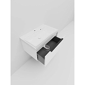 Тумба с раковиной La Fenice Simpla 80 FNC-01-SIM-B-80 белая матовая для ванной в интернет-магазине Sanbest