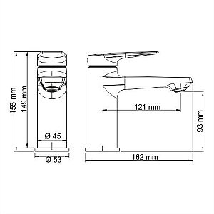 Смеситель для раковины WasserKRAFT Aisch 5503 купить в интернет-магазине сантехники Sanbest