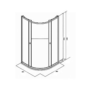 Душевой уголок Parly ZF81 80х80 стекло матовое/профиль белый купить в интернет-магазине Sanbest