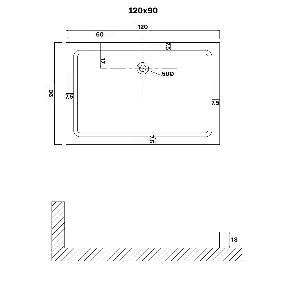 Душевой поддон Niagara Eco NG-P1290-14Q 120х90 белый купить в интернет-магазине Sanbest
