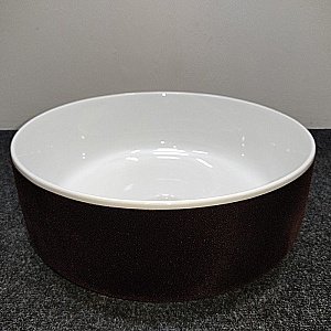 Раковина Artceram Cognac 42 COL001 01 65 Bianco/Testa Di Moro купить в интернет-магазине Sanbest