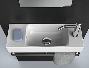 Раковина подвесная Artceram Lavamani Brick 54 LML002 01 00 белая купить в интернет-магазине Sanbest