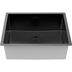 Кухонная мойка Paulmark Lassan 54 LA54-MBN черная матовая купить в интернет-магазине сантехники Sanbest