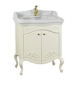 Тумба с раковиной Migliore Impero 70 Avorio с 2 дверками для ванной в интернет-магазине Sanbest