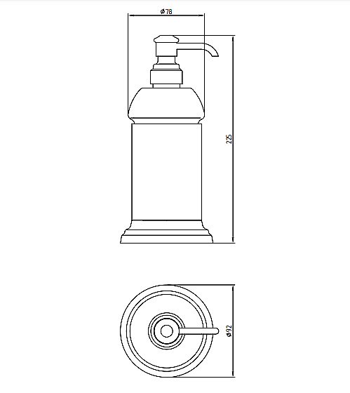 Диспенсер настольный Migliore Mirella белая керамика/золото купить в интернет-магазине сантехники Sanbest