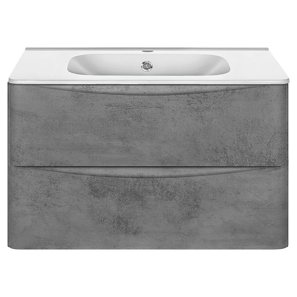 Тумба с раковиной Vincea PAOLA VMC-2P800BT + VCB-2VP800W 80 бетон для ванной в интернет-магазине Sanbest