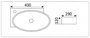 Раковина Ceramalux N 43 9100 белая купить в интернет-магазине Sanbest