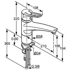 Смеситель для кухни Kludi MX 399049262 купить в интернет-магазине сантехники Sanbest