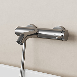 Смеситель для ванны Urbatec Милагро MIPW111 никель брашированный купить в интернет-магазине сантехники Sanbest