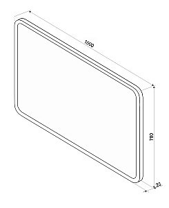 Зеркало Континент Demure ЗЛП244 100x70 в ванную от интернет-магазине сантехники Sanbest