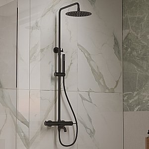 Душевая система Vincea Villa VSFS-1VL1MB черный купить в интернет-магазине сантехники Sanbest